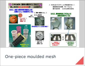 One-piece moulded mesh