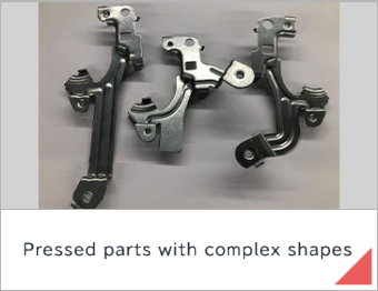 Pressed parts with complex shapes